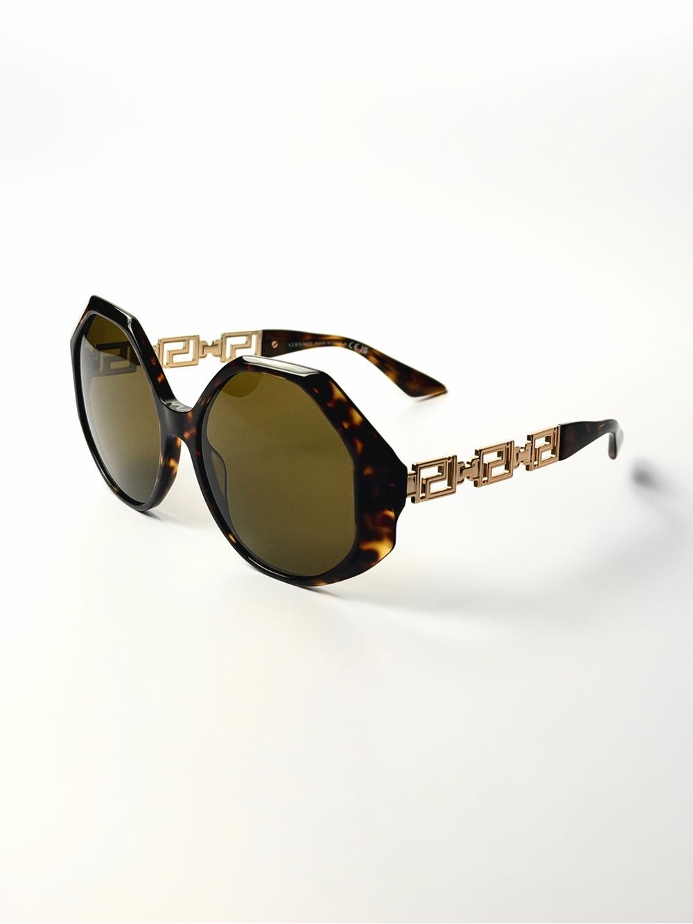 Versace Mod. 4395 5346/73 Sunglasses Authentic New Versace Havana and Gold